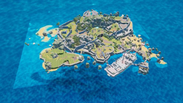 footprint mechanic too complex - changed beach part