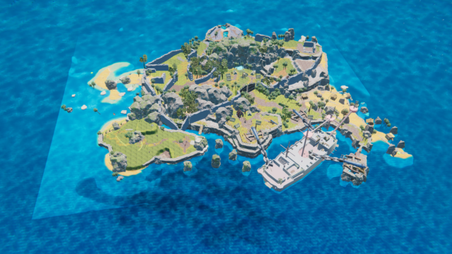 footprint mechanic too complex - changed beach part